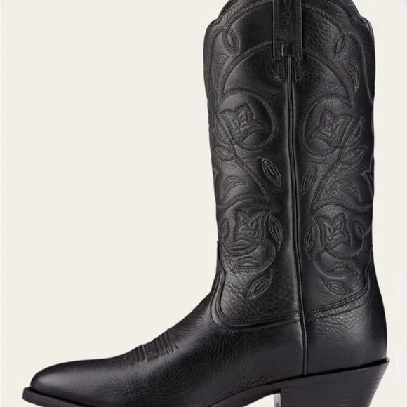 LIKE NEW Ariat Heritage Round Toe Leather Western Boots - Picture 6 of 10